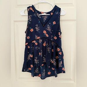 Floral Sleeveless Top (Small)